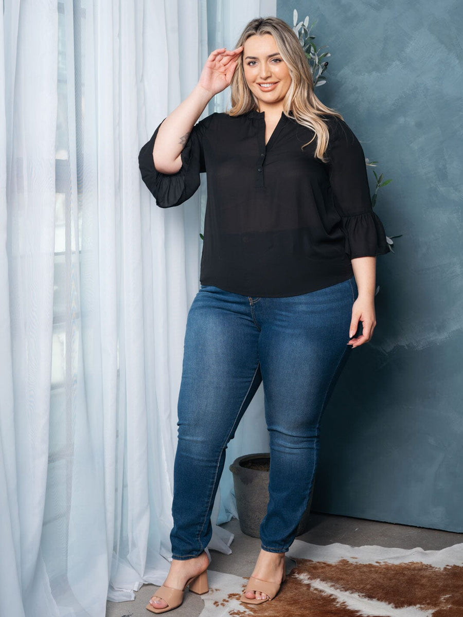 Ruffle Sleeve Top