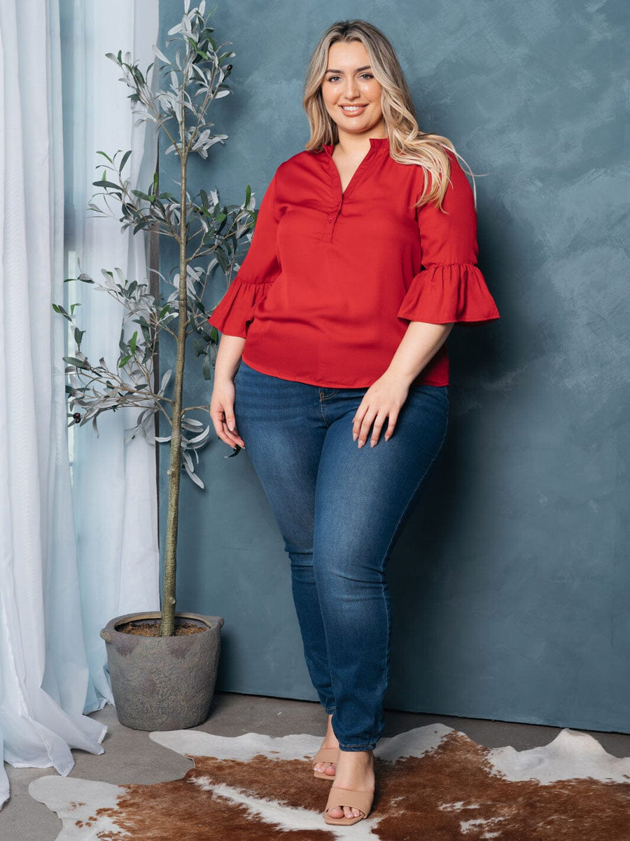 Ruffle Sleeve Top