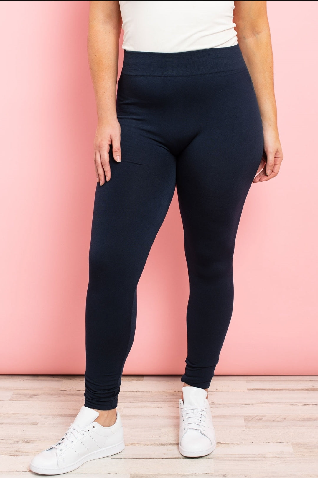 SOFRA Womens Plus Size Leggings Full Length High Waist Pants